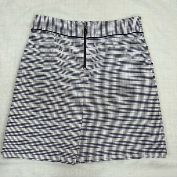 Anthropologie Edme & Esyllte Blue Checkered Skirt - Picture 8 of 13